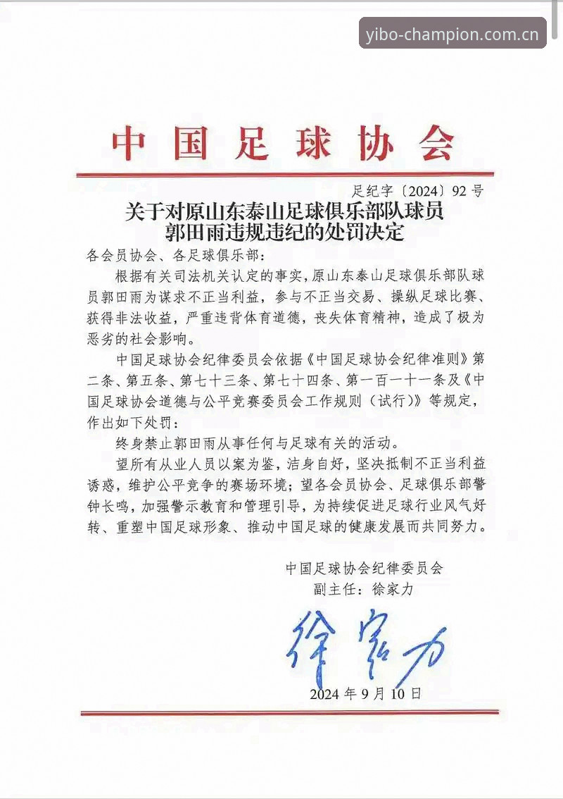 亿博官网下载 资深用户深度解读:足协第三批禁足名单背后的体育生态思考